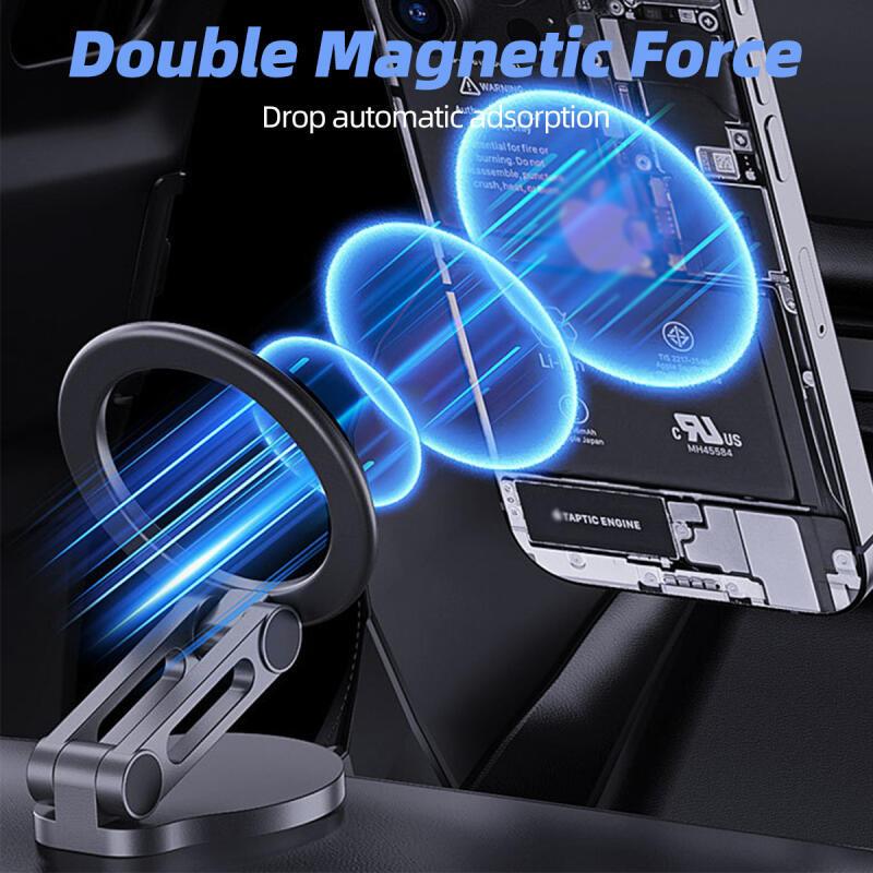 HdoorLink Flexible Magnetic Desktop Stand Foldable Phone Holder Magsafe Car Mount For Iphone 12 13 14 15