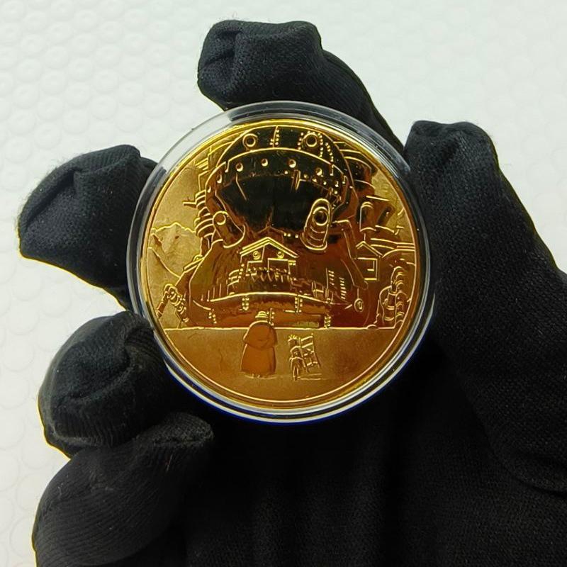 Castle coins, commemorative medals, collectible gifts, anime merchandise figurines