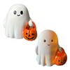 2/3 шт. Статуя призрака на Хэллоуин, держащего тыкву, мультяшный призрак, статуэтка из смолы, скульптура, праздничное украшение для вечеринки