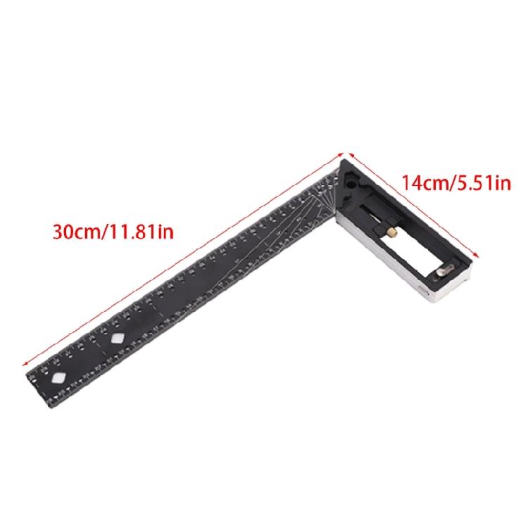 Multi Angles Measuring Ruler Universals Combination Angles, 45/90 Degree Multifunctional Gauge Right Angles Ruler