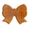 Wooden Snack Tray Bow Design Charcuterie Board Multi-Purpose Serving Platter for Candy Cookies Fruits Party Bar Party Supplies