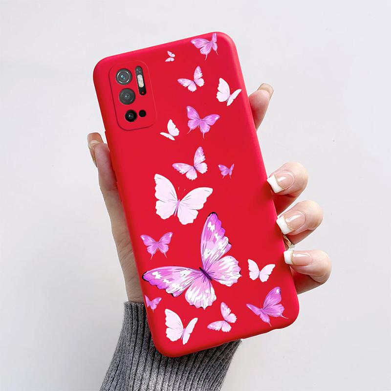 For Xiaomi Poco M3 Pro 5G Case Fashion Butterfly Soft Silicone Phone Cover For Xiaomi Poco M3 Pro PocoM3 M 3 M3Pro Bumper Funda