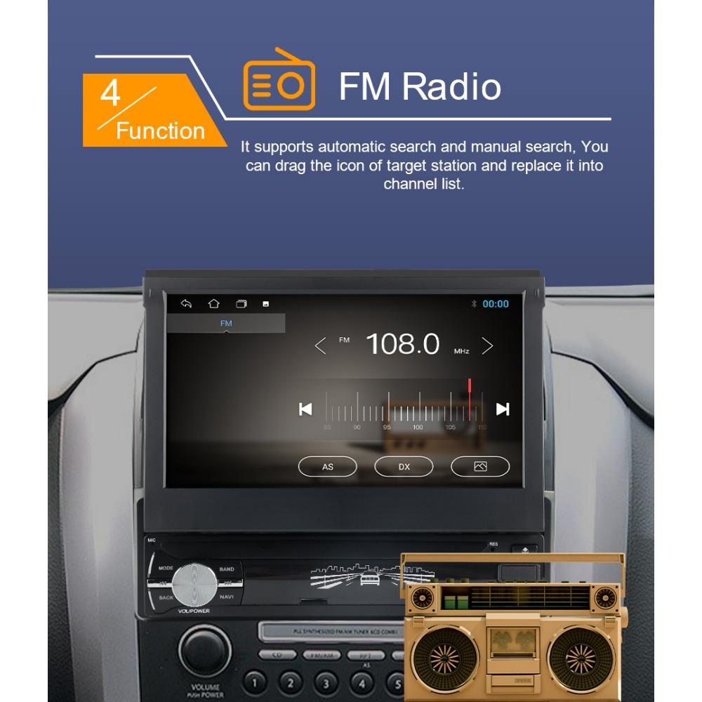 1DIN Android Carplay Car MP5 Player Car Radio 7 Inch FM Auto Electronics Systems Car Video WIFI Stretchable