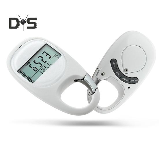 3D счетчик шагов, простой шагомер для ходьбы с карабином, точный зажим, трекер шагов для мужчин, женщин, детей, пожилых людей