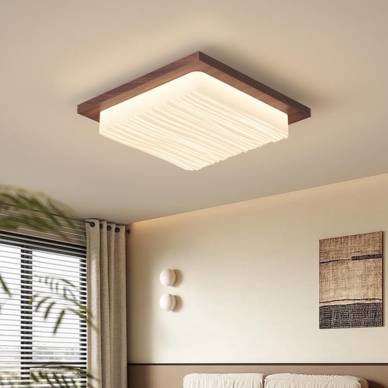 Светодиодный потолочный светильник: Ретро-орех, китайский гостиный и японский стиль ваби-саби для главной спальни и прихожей.