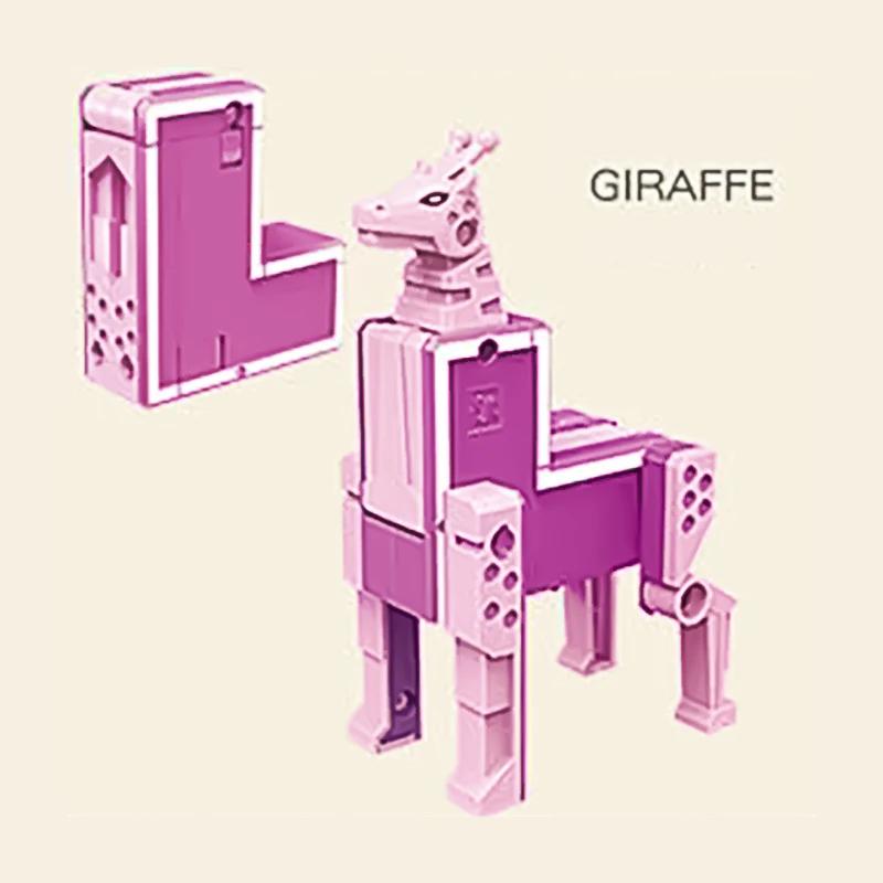 Новые обучающие игрушки 26 букв Изучаемые слова Трансформируемые Собираемые Роботы Алфавитные игрушки Для детей Подарки Учись Играй Робот-игрушка