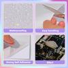 Transparent Holographic Film with Cracked Glass Effect Self Adhesive Waterproof Coating for Printer Paper Crafts
