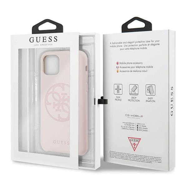 Guess Guhcn58Ls4Glp Iphone 11 Prolight Pink/Jasnoróżowy Twarde Etui Silikonowe 4G Ton W Ton