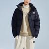 Li Ning Letter Print Color Block Свободная теплая куртка-пуховик унисекс Верхняя одежда черного цвета AYMR304-1