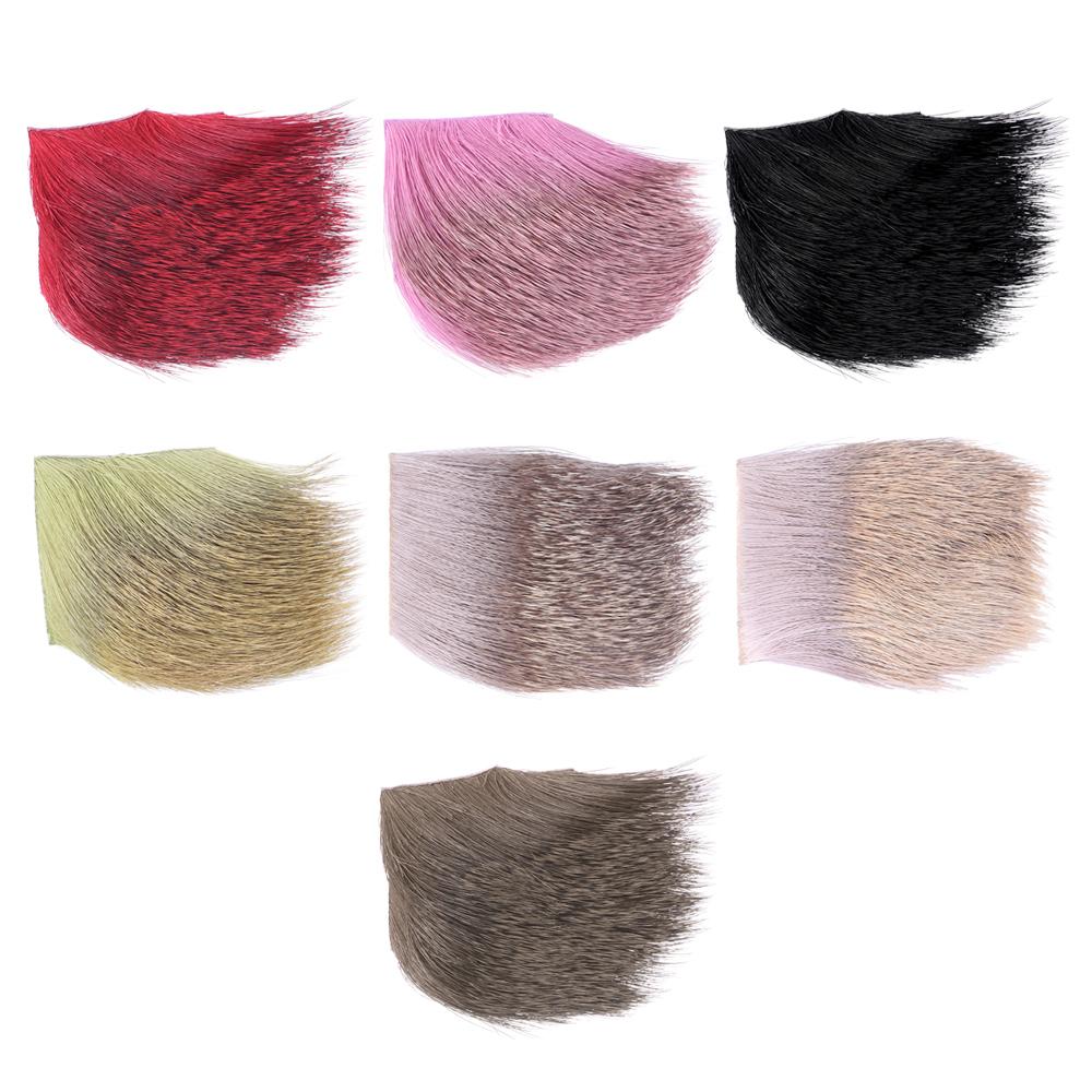 Colors Fly Hook Skin Fur Material Deer Hair Hook Deer Hair Patches Tying Material Fly Fishing Lure