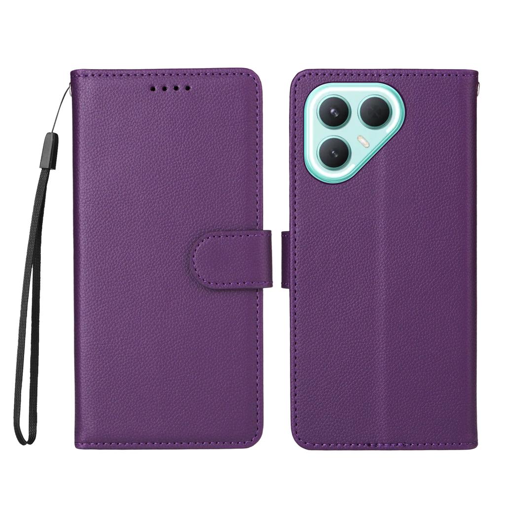 For TECNO Pova 7 Pro 5G Case RFID Blocking 3 Card Slots PU Leather Phone Cover with Wrist Strap
