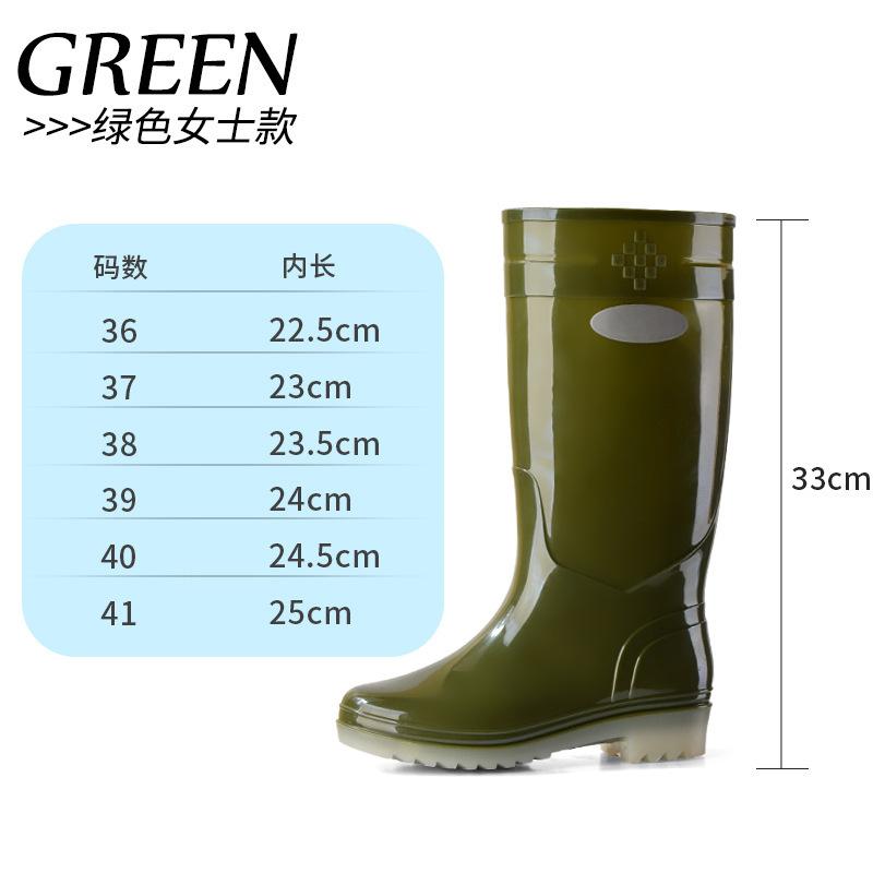 Comemore Autumn Boots Low Heels Rainshoes Couple Men Women High-barrel Waterproof Rain Boot Work Rubber Shoe Long Water Shoes 44