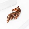 Handcraft Horse Head Brooch Portable Alloy Accessory for Casual Formal Outfits