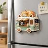 Simulation Cat Fridge Magnet 3D Relief Decorative Fridge Magnet  Refrigerator Decoration