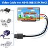 AV-кабель для N64 6 футов, AV-кабель для Gamecube RCA Composite, Оригинальный видеокабель для консолей Nintendo 64/N64/GameCube/SFC/NGC/SNES, Plug & Play