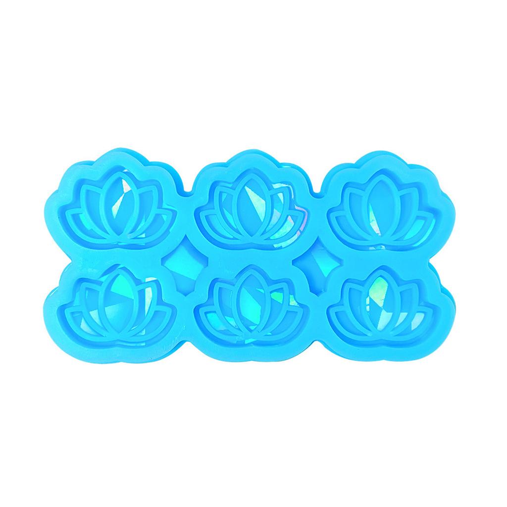 Holographic Flower Mold Silicone Jewelry Pendant Resin Mold Sparkling Flower Epoxy Mold Earring Charm Mold DIY Craft