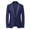 Men's Blazer Jacket Solid Color Wedding Business Casual Dress Suit Jackets Handsome Gentleman Suit Coat