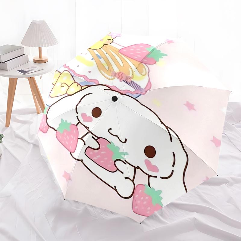 1pc Kawaii Strawberry Cupcake Umbrella - Automatic Open/Closed with Foldable Design - Perfect for Fans, Travelers, Everyday Use - Ideal Gift for Festi