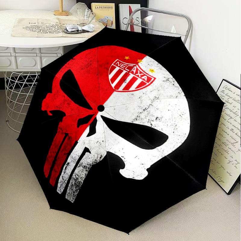 1PC Soccer Player Printed Umbrella Folding umbrella, automatic umbrella 8-Frame for Travel, camping Fan gifts Christmas Gifts
