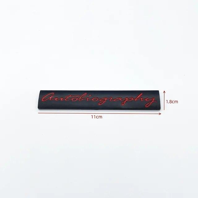 3D ABS буквы автобиография багажник издание эмблема для Land Rover автомобиль боковой значок логотип наклейка хром серебристый черный красный