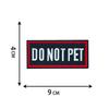 Long Embroidery Cloth Sticker Training Dog Slogan Embroidery Seal Service Dog Strap Outdoor Bag Cloth Sticker