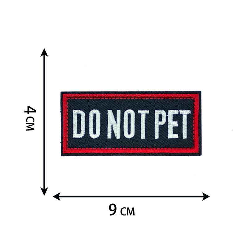 Long Embroidery Cloth Sticker Training Dog Slogan Embroidery Seal Service Dog Strap Outdoor Bag Cloth Sticker