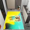 Football Player Action Floor Mat Suitable for Decorate room Outdoor Foyer Dining Room Antislip Carpet Office home decor