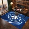 Millwall Football Print Crystal Velvet Rug, Comfortable Water Absorbent Non Slip Indoor Floor Carpet