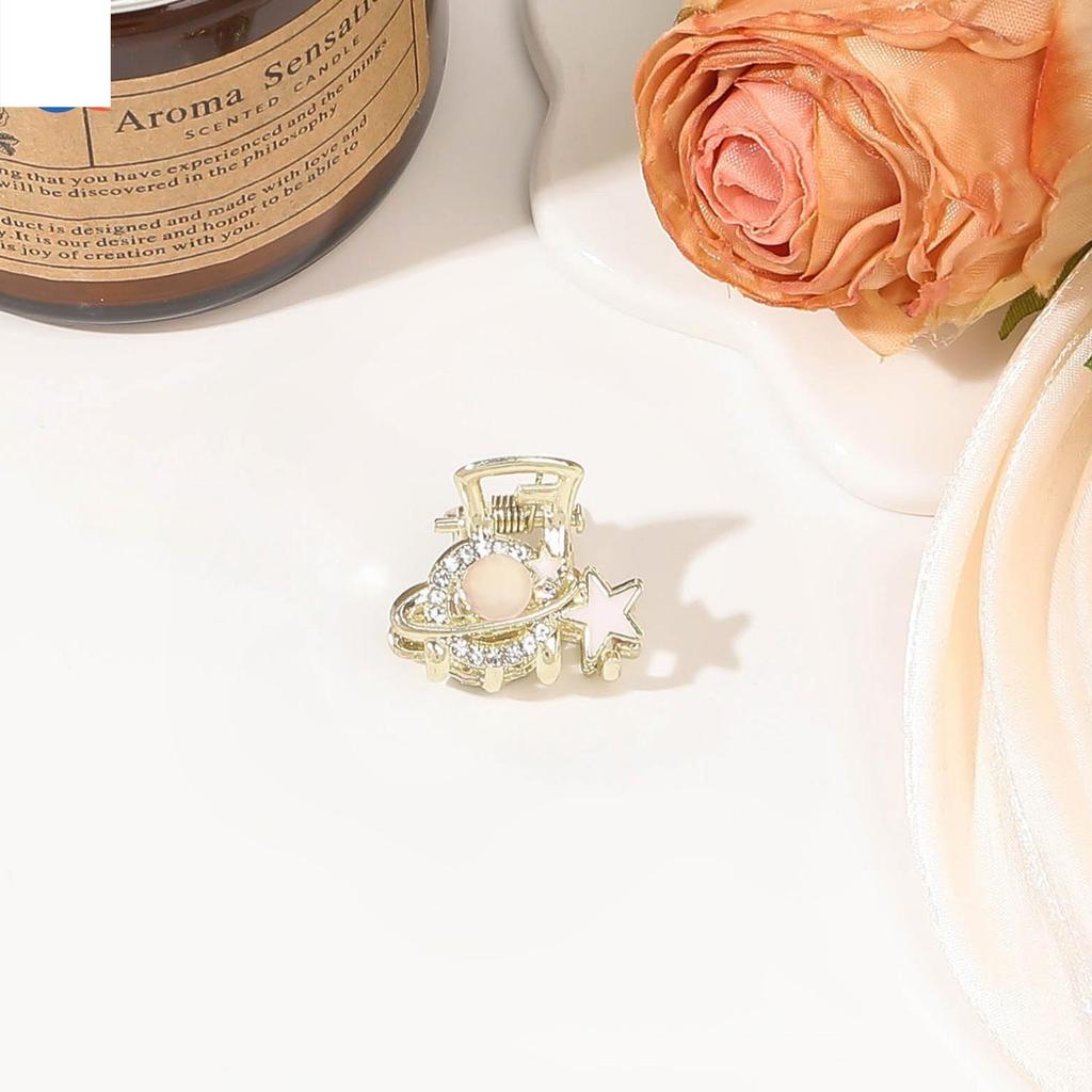Rhinestone Pearl Mini Hair Claw Retro Diamond Flower Star Women Girls Crab Claw Clip Small Hairpins Hair Crabs Hair Accessories