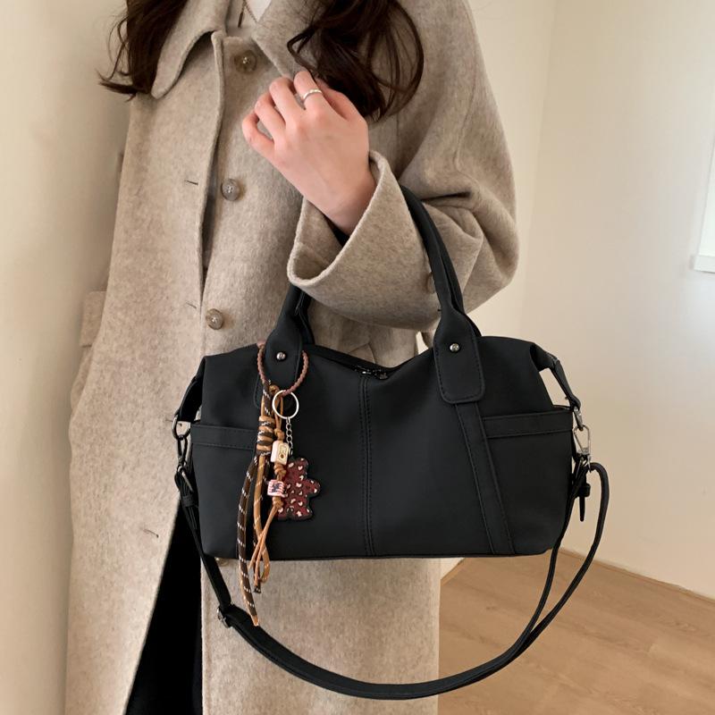 Премиальная женская сумка 2025 новая осенне-зимняя ретро сумка через плечо, сумка-мессенджер, женская сумка, модная сумка-бостонка