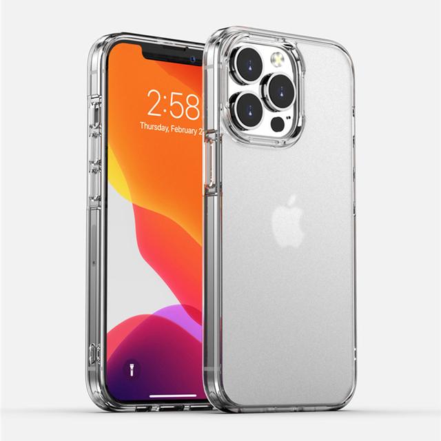Чехол для Iphone 14 12 13 Pro Max Полупрозрачный полупрозрачный противоударный акриловый чехол для телефона