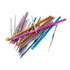 22 шт./компл., смешанные красочные крючки с алюминиевой ручкой, эргономичные DIY ремесла, вязальные спицы, набор пряжи 0,6 ~ 6,5 мм