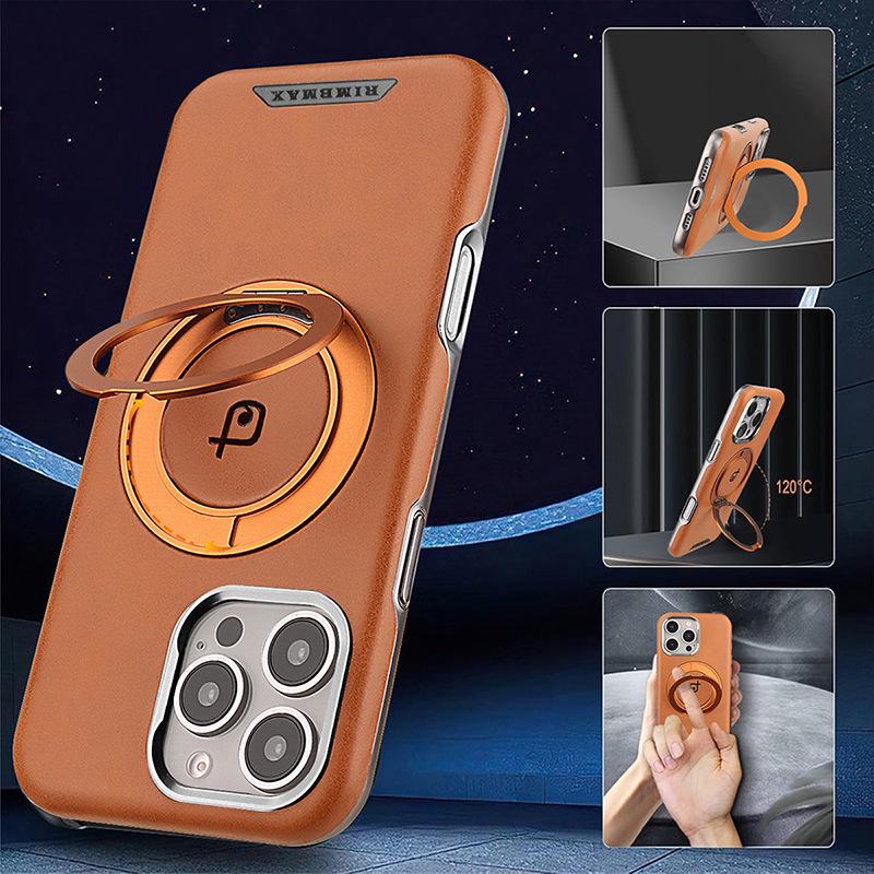 Магнитный вращающийся чехол-подставка для iPhone 16/17 Pro Max, Полная защита, Бизнес-стиль