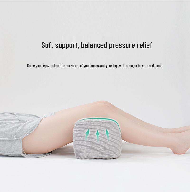 Подушка с эффектом памяти для подъема ног: Поддержка стопы, колена и живота для кровати.