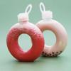Бутылка для воды Donuts объемом 500 мл для детей, мультяшная, силиконовая, портативная, круглая, для путешествий