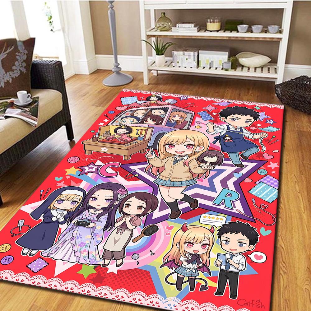 My Dress-Up Darling Carpet Floor Mat Gamer Bedroom Home Room Decor Washable Non Slip Large Area YUN6512