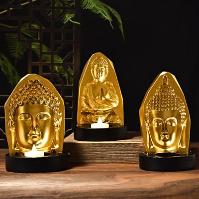 1шт Будда подсвечник фигурка Будда камин настольное украшение искусство и ремесла прихожая