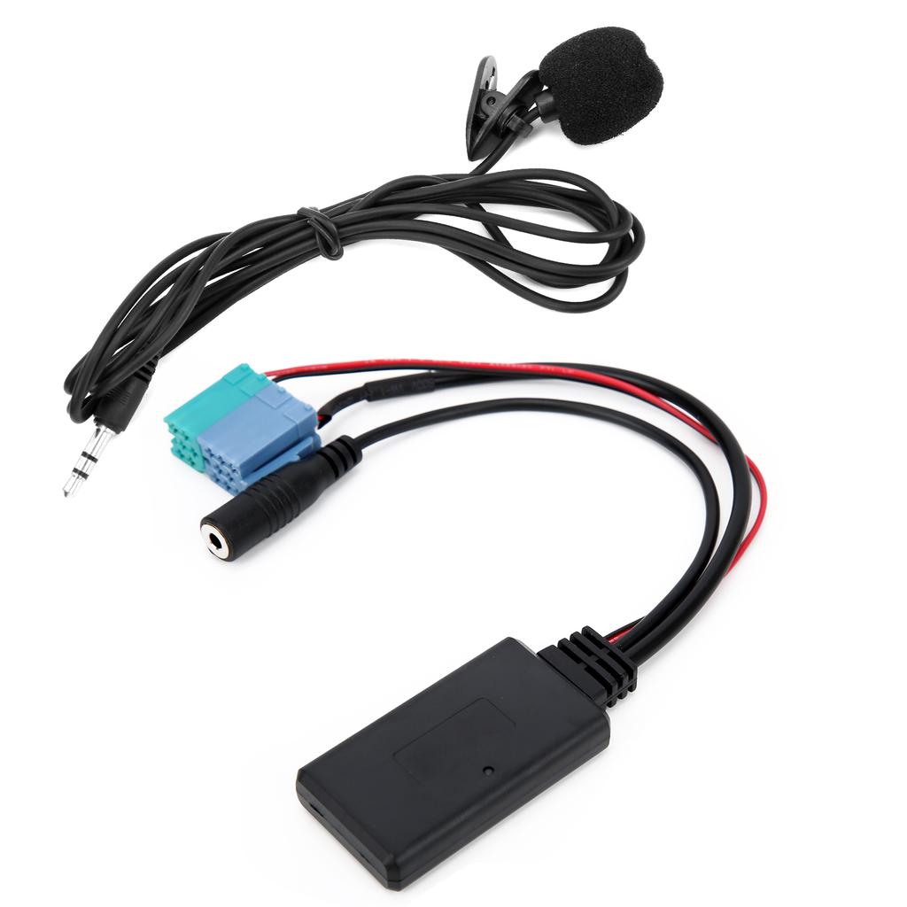Microphone Adapter Auxiliary Audio Cable Bluetooth 5.0 DC 12V Replacement for Fiat Grande Punto