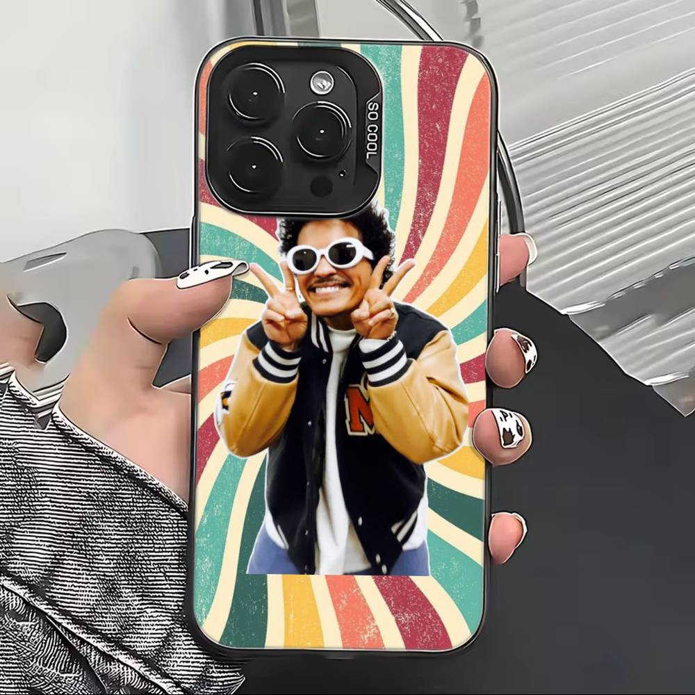 Чехол для телефона с певцом Бруно Марсом для iPhone 17,16,15,14,13,12,11 Plus,Pro Max,XS, Цветной Серебристый Черный Чехол