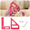 Multiangle Measuring Ruler, 45/90 Degree Aluminum Carpentry Square Conveyor, Angle Triangular Ruler Design Measuring Tool
