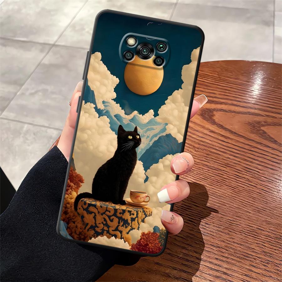 Мультяшная Утка Кошка Чехол для Телефона для Xiaomi Poco F8 X3 X4 X5 X7 Pro C61 F1 M5 C71 M3 M4 M7 C75 C50 F3