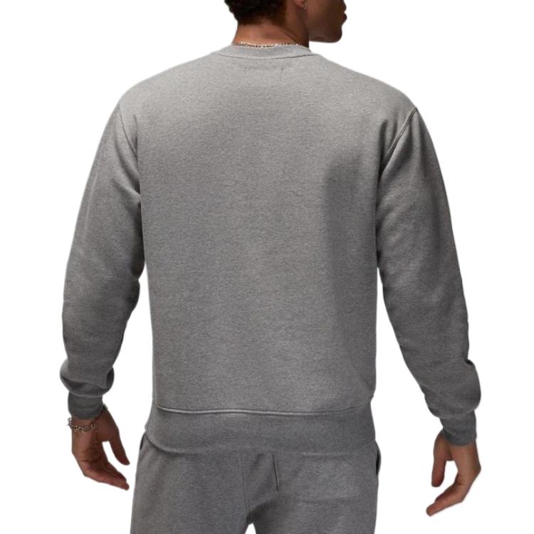 Jordan Толстовка Brooklyn Fleece Crew серая мужская уличная одежда FV7293-091