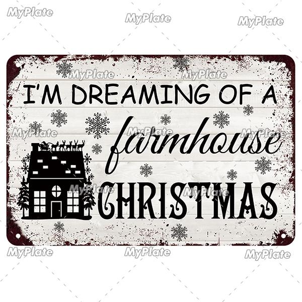 [MyPlate] Рождественская металлическая вывеска, винтажная жестяная вывеска, декоративная табличка для бара, домашний декор, настенная наклейка для бара, вечерние плакат, подарок