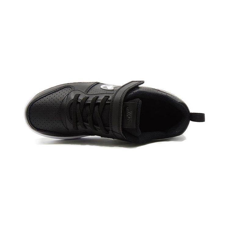 Nike Кроссовки Court Borough Low top для скейтбординга Черно-белые Детские Возраст 3-7 лет 870025-005