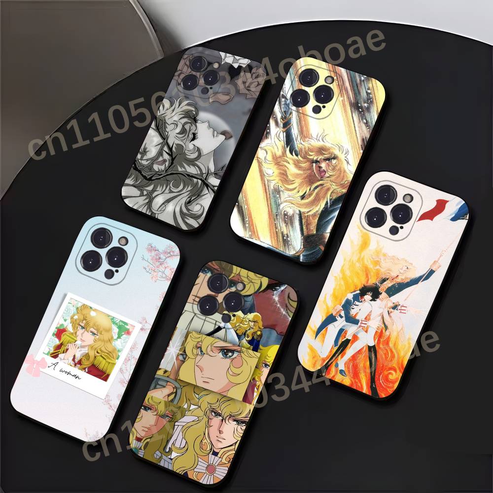 Чехол для телефона 'Роза В-Версальской' Леди Оскар для iPhone 17,16,15,14,13,12,11,Pro,Max,Plus Ударопрочный Чехол