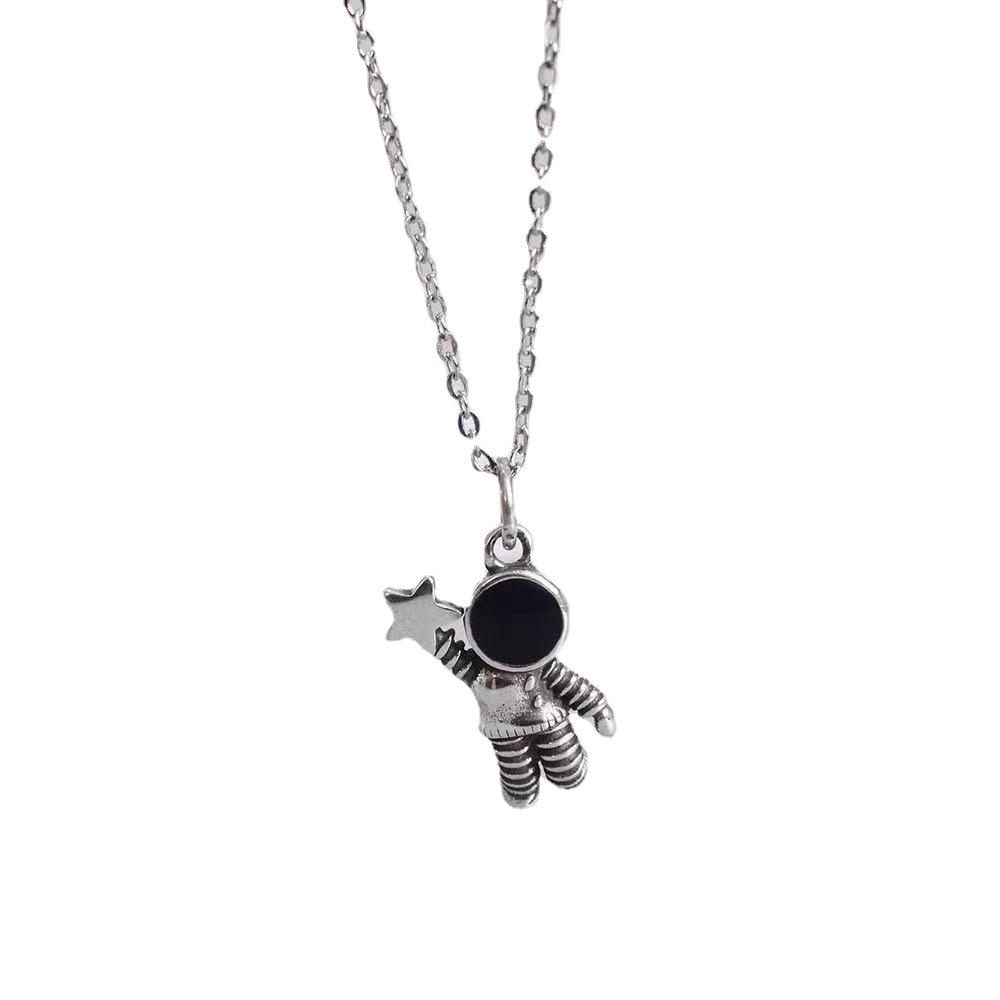 Astronaut Pendant Necklace - Japanese & Korean Style for Couples, Girlfriends, Students