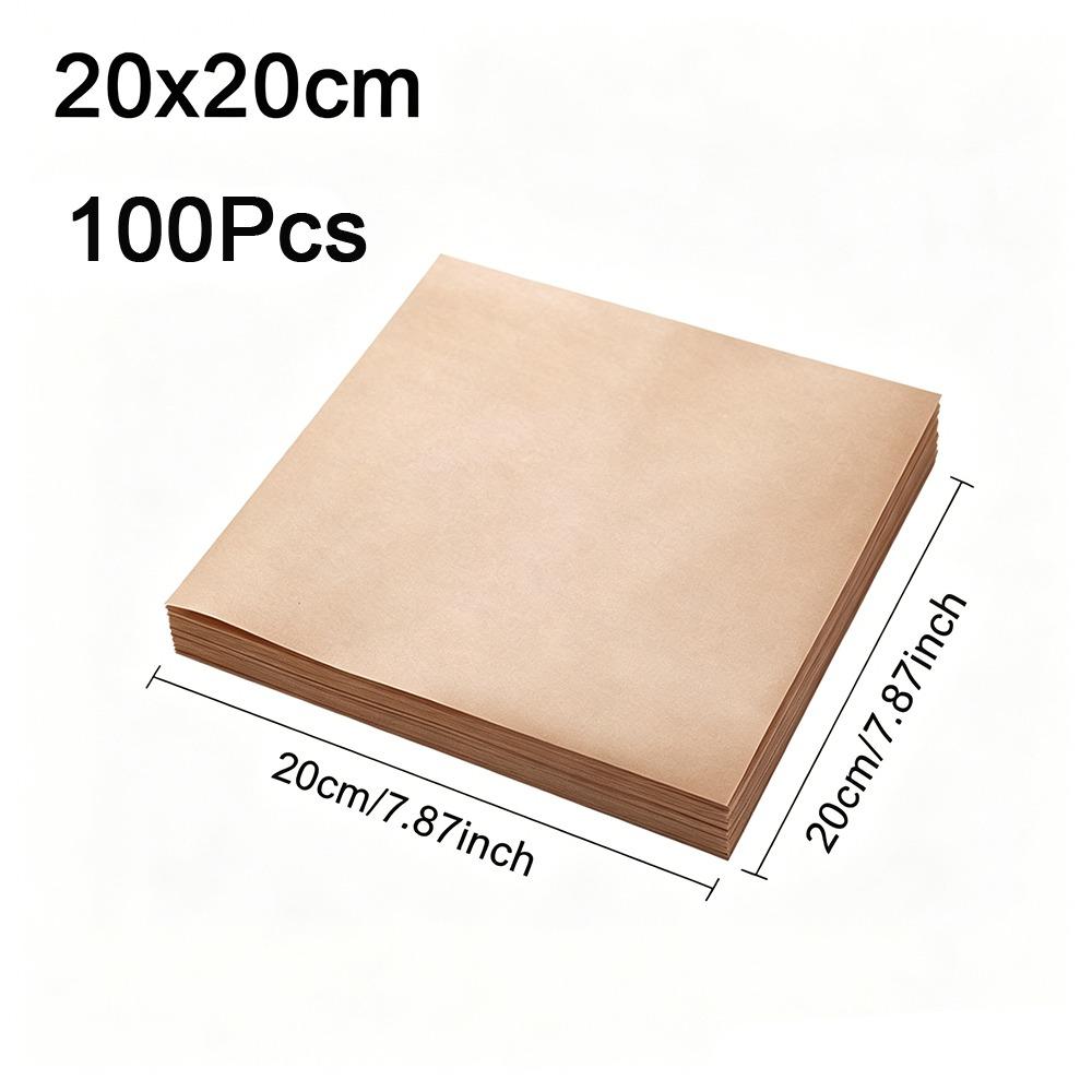50/100PCS Non-stick Baking Paper Food Grade Baking Sheets New Parchment Paper Sheets Cooking Frying
