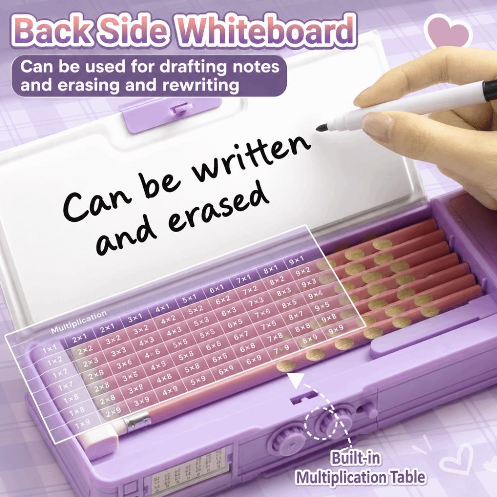 Large Capacity Pencil Case Password Lock Stationery Organizer Cartoon Stationery Box  Kids