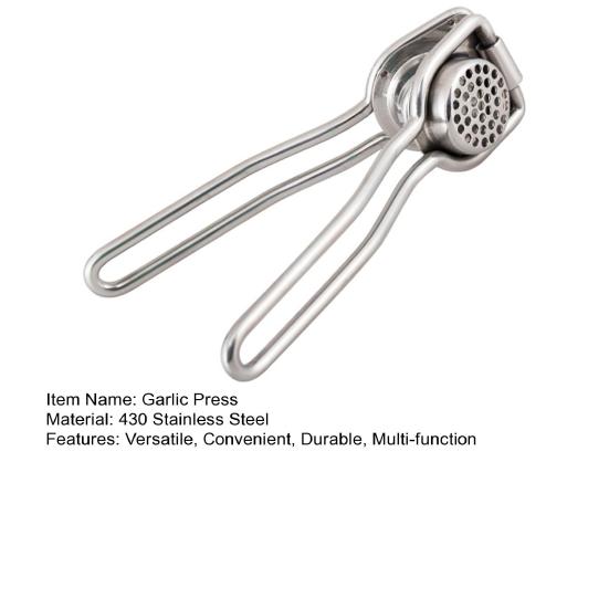 Пресс для чеснока, ручная дробилка для имбиря, нержавеющая сталь, давилка для чеснока и имбиря для домашней кухни