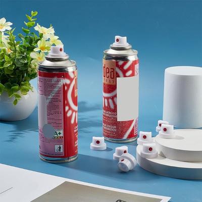 10 шт. Насадки для аэрозольной краски Dot Fat Пластиковые распылительные сопла Белые сменные колпачки для аэрозольного баллончика для граффити, стрит-арта